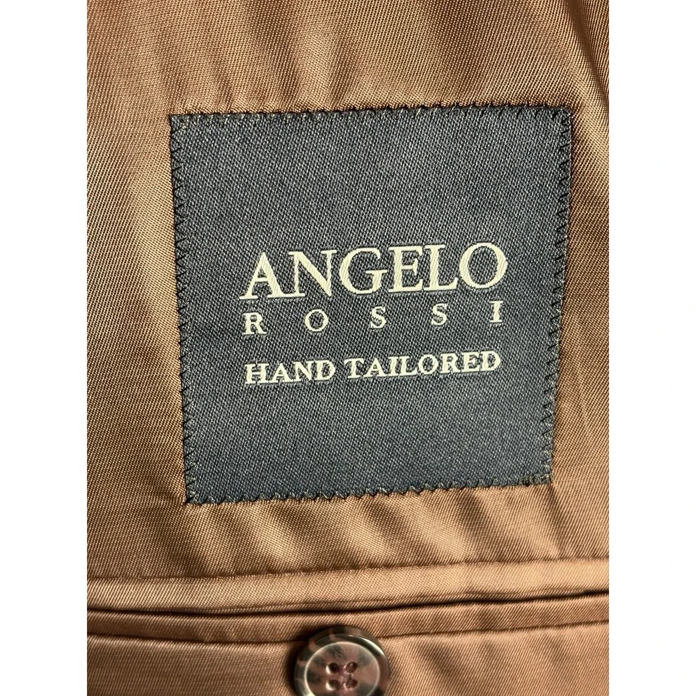 NWT!! Angelo Rossi 2-Piece Suit, Dark Tope, Jacket 44R, Pants 38 Waist.